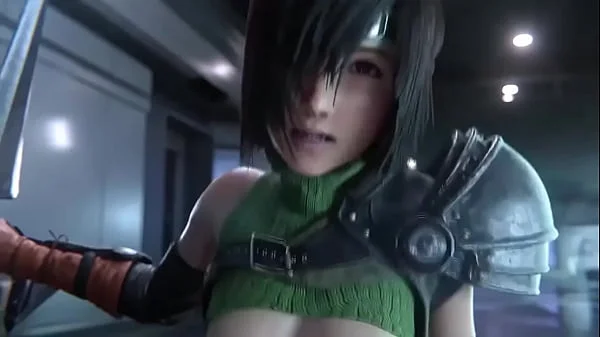 Yuffie Kisaragi rides cock hard. Final Fantasy
