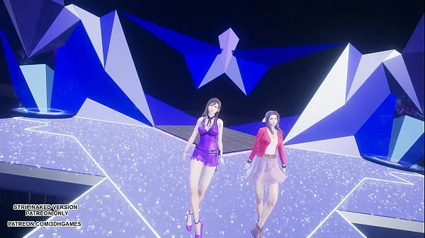 [MMD] TAEYEON - INVU Aerith Tifa Lockhart Hot Kpop Dance Final Fantasy Uncensored Hentai